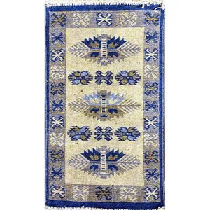 TAPIS KILIM BLEU